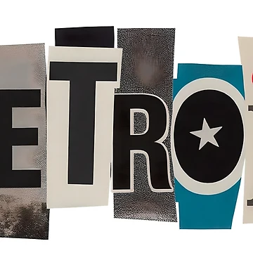 Artwork thumbnail, Detroit Typography Ransom Note Letters Collage by ThreadRiotTees