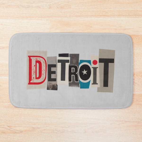 Item preview, Detroit Typography Ransom Note Letters Collage designed and sold by ThreadRiotTees.