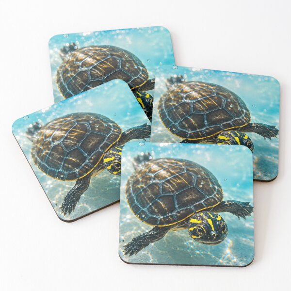 Item preview,  swimming turtle designed and sold by marygeyshop.