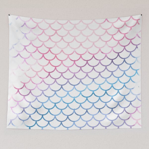 Item preview, Colorful Mermaid Scales Pattern - White Background designed and sold by VeroCura.