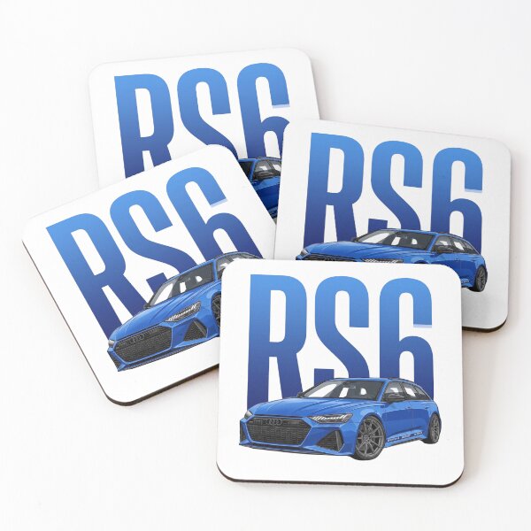 Item preview, Audi RS6 Avant Blue C8 Super Wagon Vector Art designed and sold by Motorline44.