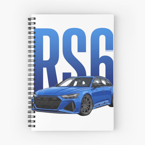 Item preview, Audi RS6 Avant Blue C8 Super Wagon Vector Art designed and sold by Motorline44.