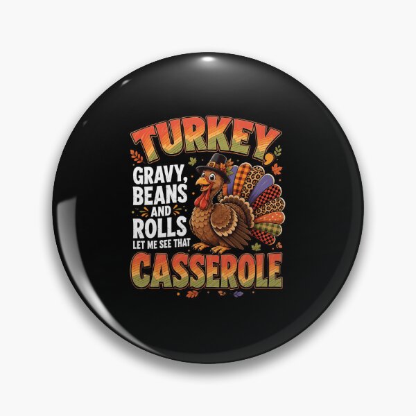 Item preview, Thanksgiving Turkey Gravy Beans and Rolls Casserole Art designed and sold by anapldv.