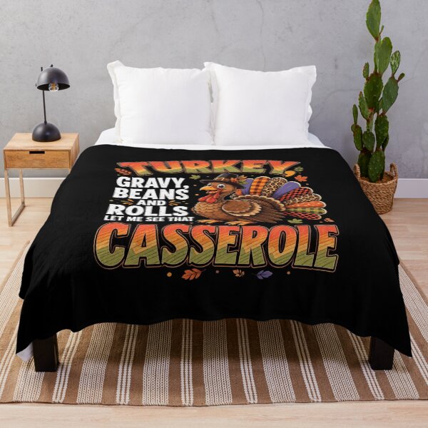 Item preview, Thanksgiving Turkey Gravy Beans and Rolls Casserole Art designed and sold by anapldv.