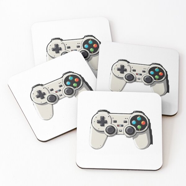 Item preview, Retro Pixel Art Game Controller Floating Elements Design – Gamer gift idea designed and sold by michallechowicz.