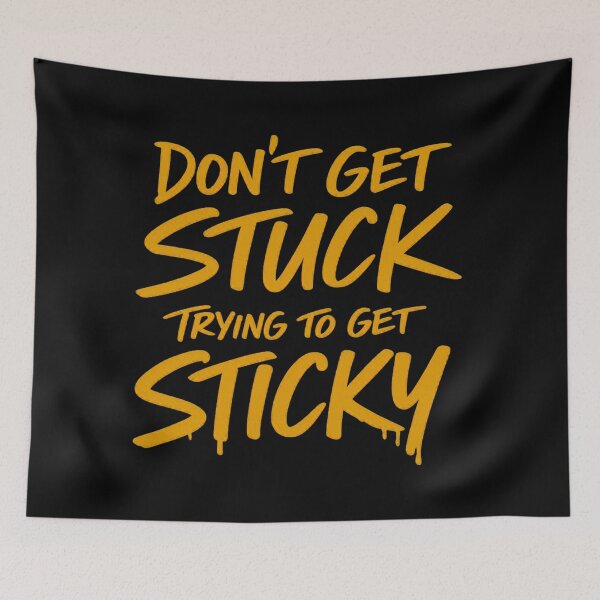 Item preview, Don’t Get Stuck Streetwear Paint Drip Graphic Tee designed and sold by FrozenHeat97.