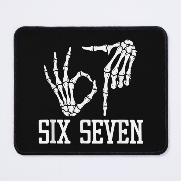 Item preview, Six Seven Skeleton Hands 67 Meme Funny Halloween Viral Trend designed and sold by Rahamkshop.