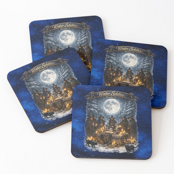 Item preview, Winter Solstice Witches – Ritual Under the Moonlight designed and sold by MysticOzzy.