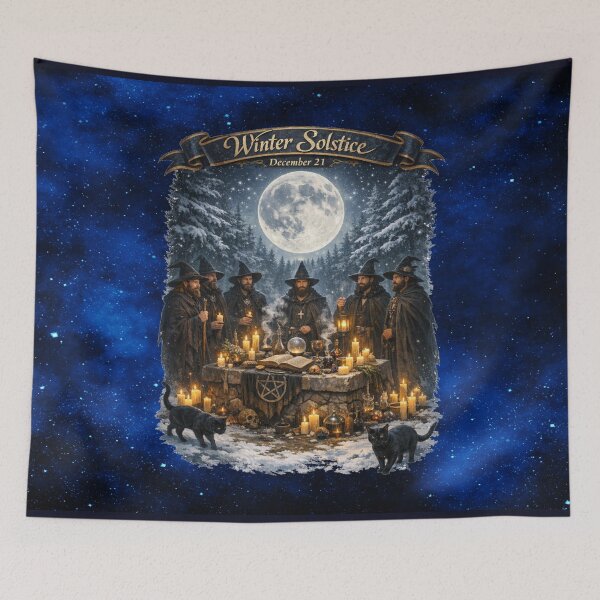 Item preview, Winter Solstice Witches – Ritual Under the Moonlight designed and sold by MysticOzzy.