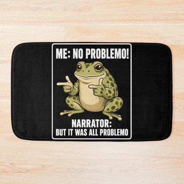 Item preview, frog No Problem Meme Frog Humor Quote for Animal Fans designed and sold by anapldv.