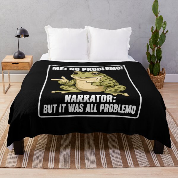 Item preview, frog No Problem Meme Frog Humor Quote for Animal Fans designed and sold by anapldv.