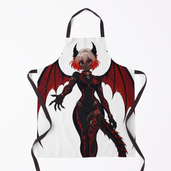 Item preview, Demon Bat Girl Pin-Up – Gothic Fantasy Cartoon designed and sold by  Hollow Moon Studios..