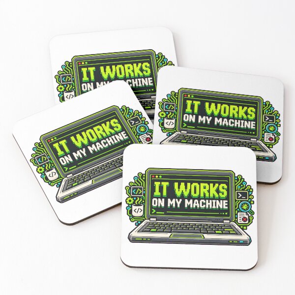 Item preview, It Works on My Machine Funny Programmer Design designed and sold by DarnaWear.