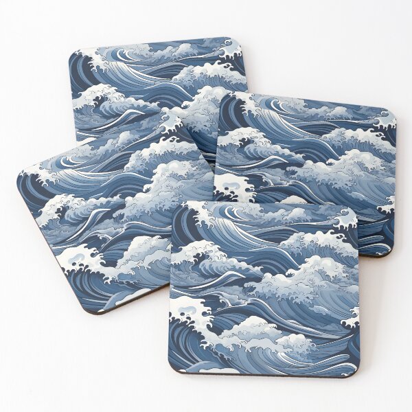 Item preview, The Great Wave Blue Ocean Nautical Gift designed and sold by Aichelangelo.
