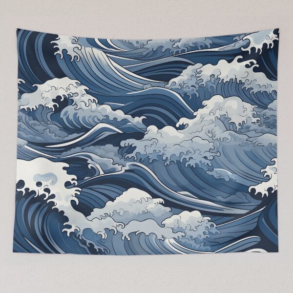 Item preview, The Great Wave Blue Ocean Nautical Gift designed and sold by Aichelangelo.