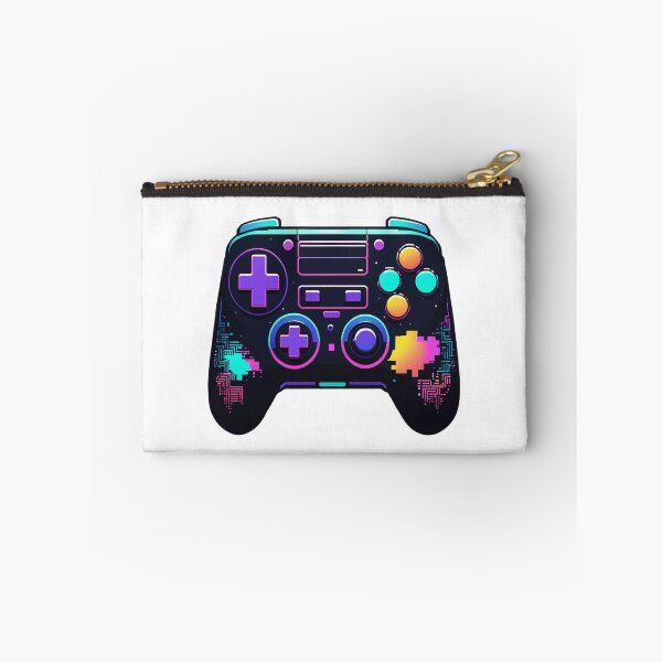 Item preview, Retro Pixel Art Game Controller 80s Synthwave Style – Gamer gift idea designed and sold by michallechowicz.