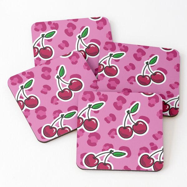 Item preview, Pink Leopard Print & Cherries <3 designed and sold by bexbgraphics.
