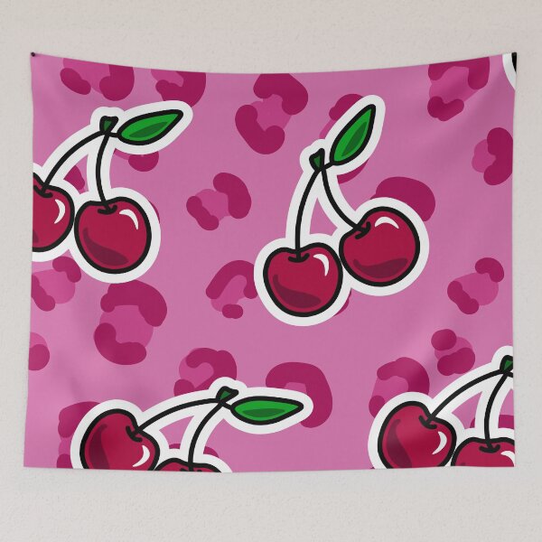 Item preview, Pink Leopard Print & Cherries <3 designed and sold by bexbgraphics.