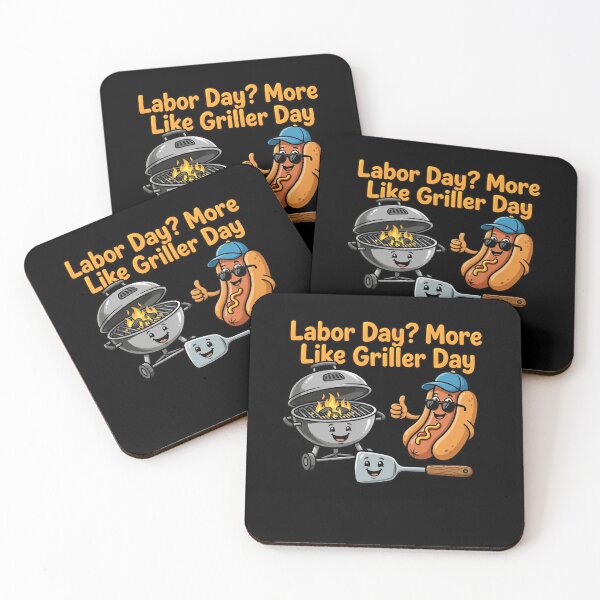 Item preview, Labor Day More Like Griller Day Funny BBQ Hot Dog Grill designed and sold by Fulaly.