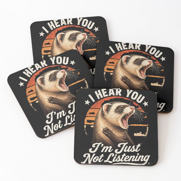 Item preview, ferret Ferret Just Not Listening Funny Sassy Vintage Graphic designed and sold by anapldv.