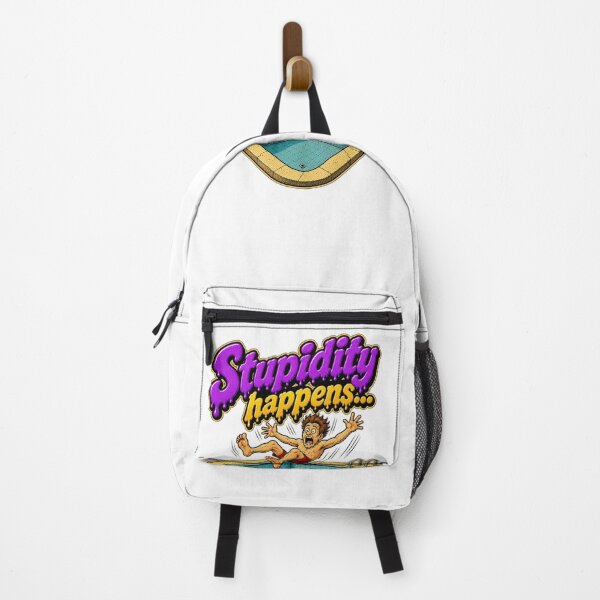 Item preview, Stupidity Happens Empty Pool Jump Funny Cartoon designed and sold by Odd Alien Lab.