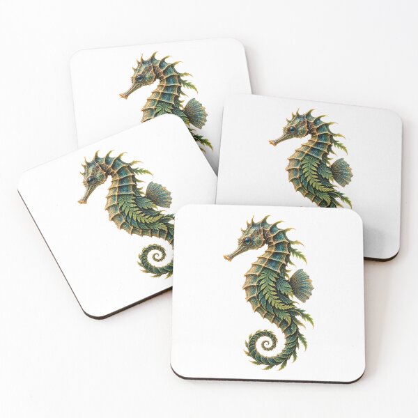 Item preview, Botanical Fern Seahorse Ocean Art designed and sold by ROVVI.