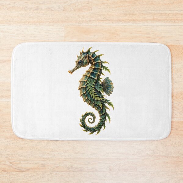 Item preview, Botanical Fern Seahorse Ocean Art designed and sold by GraffiCity.