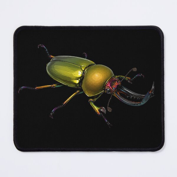 Item preview, Golden Stag Beetle Lamprima adolphinae Cartoon Style  designed and sold by Harpagann.