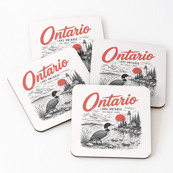 Item preview, Lake Ontario Vintage Loon Lighthouse designed and sold by moabeArtistic.