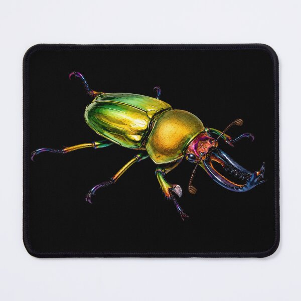 Item preview, Golden Stag Beetle Lamprima adolphinae Watercolor Style  designed and sold by Harpagann.