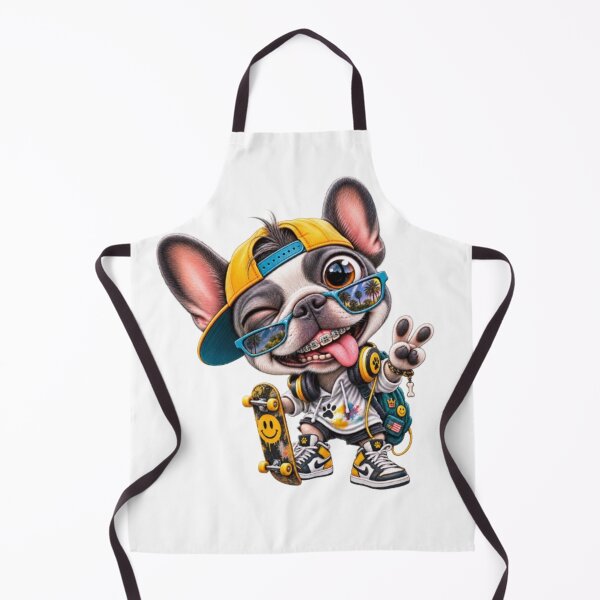 Item preview, Bulldog Francés Skatista Estiloso con Óculos designed and sold by Snurly.