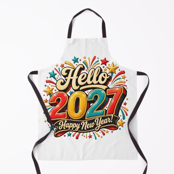 Item preview, Retro Hello 2027 Happy New Year designed and sold by TinyWeird.