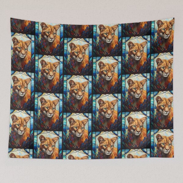 Item preview, Puma Stained Glass Art designed and sold by pinkal.