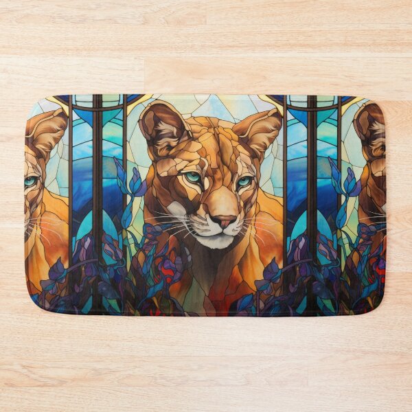 Item preview, Puma Stained Glass Art designed and sold by pinkal.