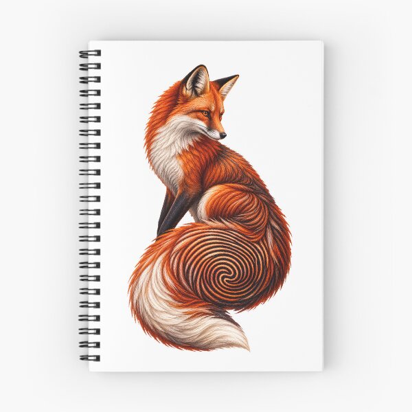 Item preview, Fingerprint Fox Spiral Tail Art designed and sold by GraffiCity.