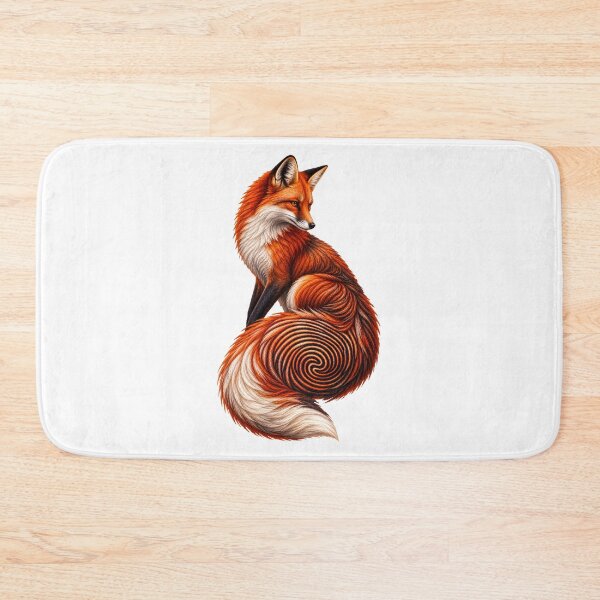 Item preview, Fingerprint Fox Spiral Tail Art designed and sold by GraffiCity.