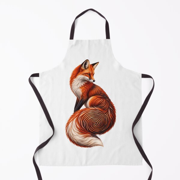 Item preview, Fingerprint Fox Spiral Tail Art designed and sold by GraffiCity.
