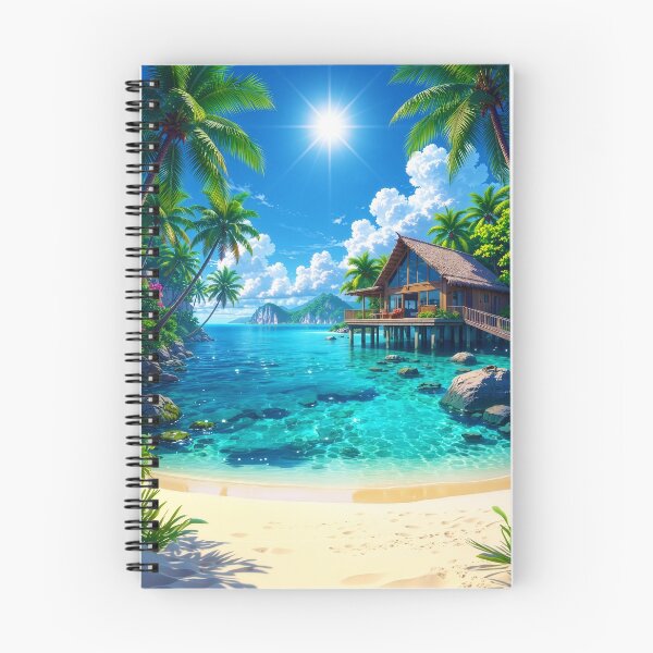 Item preview, Beautiful Beach Hut designed and sold by Neon Jungle.