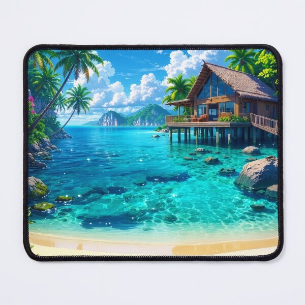 Item preview, Beautiful Beach Hut designed and sold by Neon Jungle.