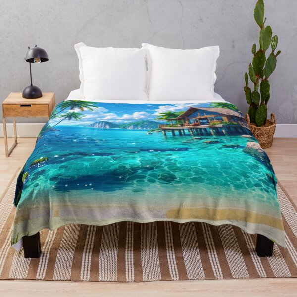 Item preview, Beautiful Beach Hut designed and sold by Neon Jungle.