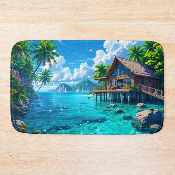 Item preview, Beautiful Beach Hut designed and sold by Neon Jungle.