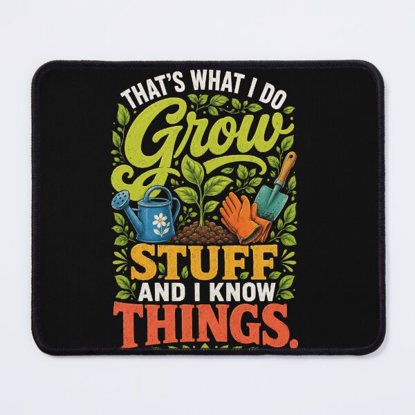 Item preview, gardening Grow Stuff And Know Things Plant Lover Gift designed and sold by anapldv.