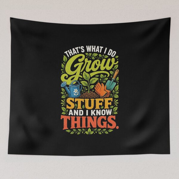 Item preview, gardening Grow Stuff And Know Things Plant Lover Gift designed and sold by anapldv.