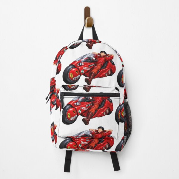 Item preview, Futuristic Red Motorcycle Rider – Retro Sci-Fi Action Art designed and sold by Aron-Sexton.