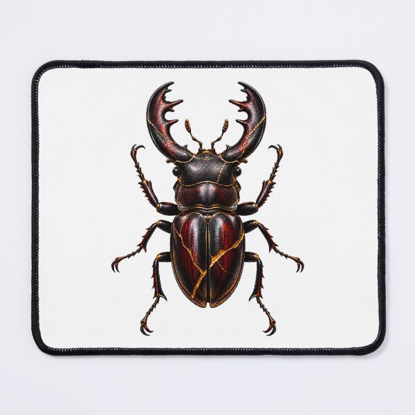 Item preview, Kintsugi Stag Beetle Golden Scar Art designed and sold by GraffiCity.
