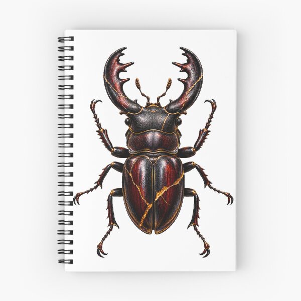 Item preview, Kintsugi Stag Beetle Golden Scar Art designed and sold by GraffiCity.