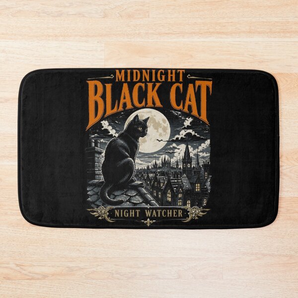 Item preview, Midnight Black Cat Night Watcher Noir Comic designed and sold by LiviuGligoros.