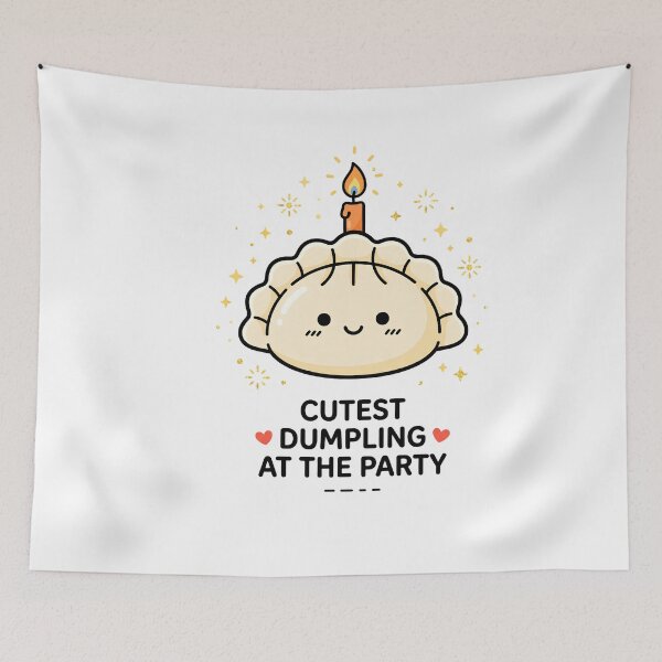 Item preview, Cutest Dumpling At The Party Foodie Birthday Celebration designed and sold by w66aboo.