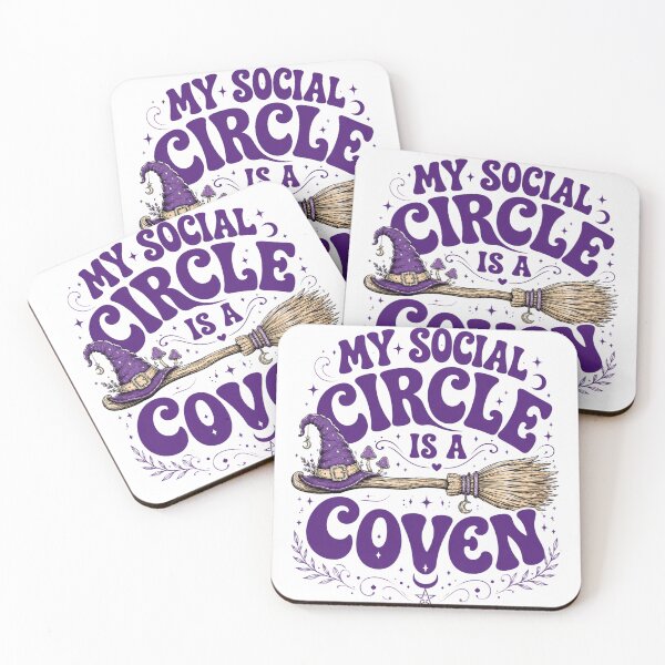 Item preview, witchy circle social coven retro purple spell designed and sold by anapldv.