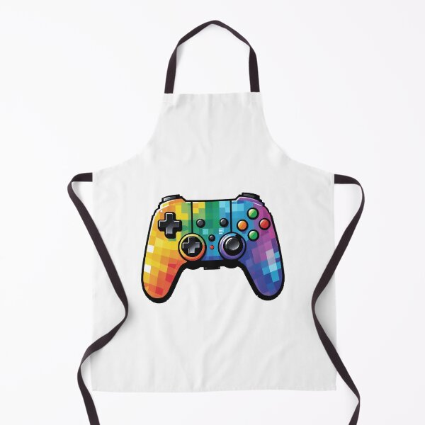 Item preview, Retro Pixel Art Game Controller Holographic Rainbow Style – Gamer gift idea designed and sold by michallechowicz.